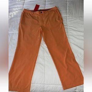 Mens Short Par 4 Orange Golf Pants 38 x 30 4 Pockets NWT